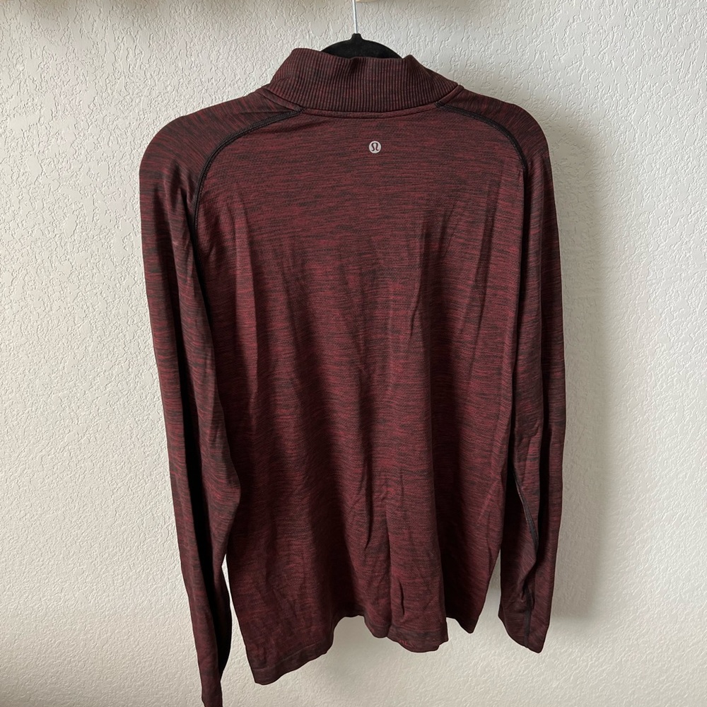 Lululemon maroon half zip - Picture 2 of 3